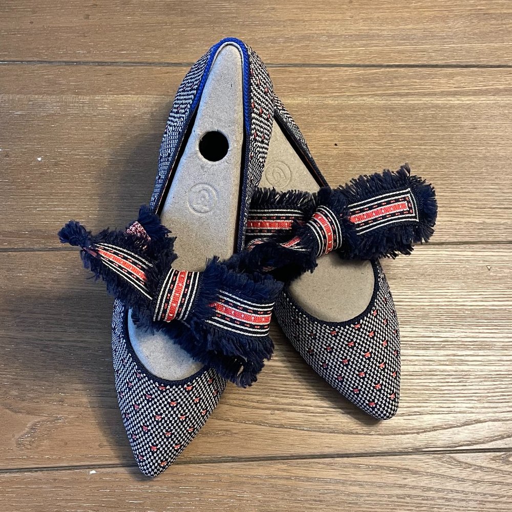 NIB Rothy's The Mary Jane in Coral Dot Size 8, Limited Edition